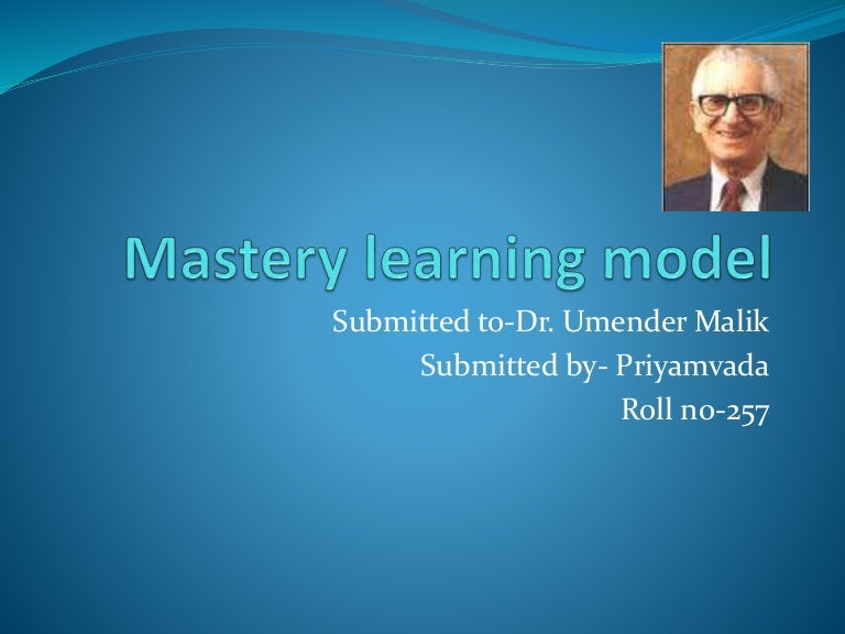 Mastery Learning Model