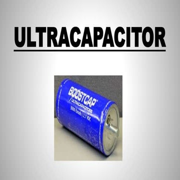 ULTRACAPACITOR 