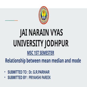 Priyanshi pareek (relationship between mean median and mode).pptx