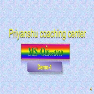 Priyanshu coaching center