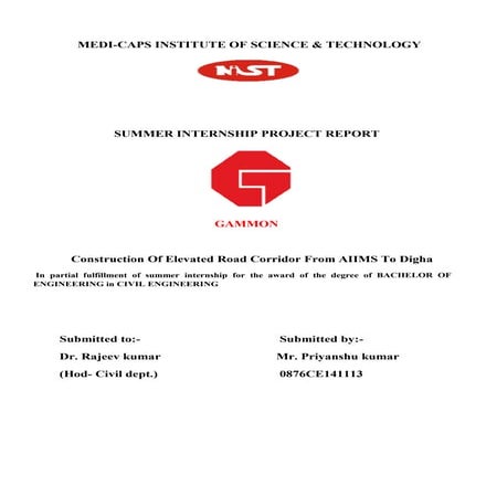 gammon report by priyanshu kumar, 9608684800