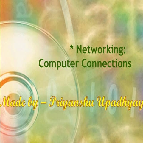 Networking: Computer Connection | PPT | Computer Networking | Computing