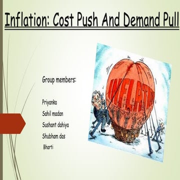 inflation- cost push and demand pull