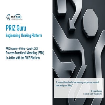 PRIZ Academy - Process functional modelling