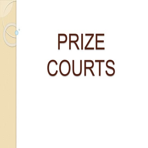 Prize courts