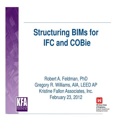 Pr kfa structuring_bi_msforifcandcobie_20120223