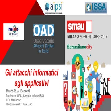 Marco Bozzetti AIPSI - SMAU Milano 2017