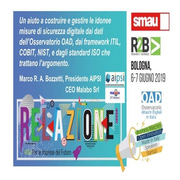 Smau Bologna | R2B Marco Bozzetti(AIPSI)