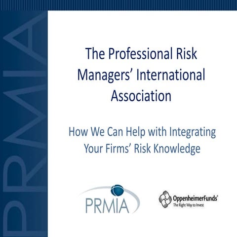 PRMIA Training | PPTX