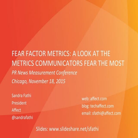 Fear Factor Metrics: PR Metrics Communicators Fear Most