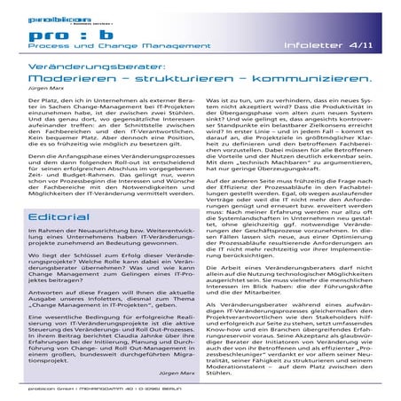 Change und Rollout Management in IT-Projekten