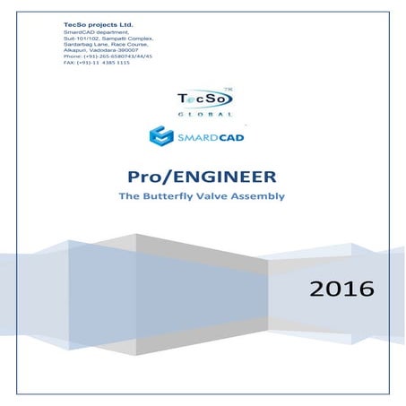 The Butterfly Valve Assembly Pro E vaibhavkumar vaghani