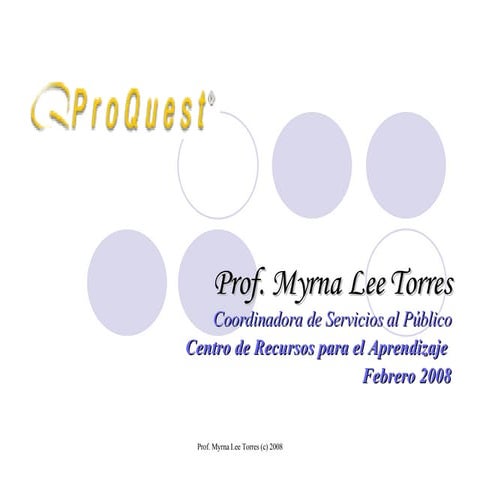 ProQuest Febrero 2008