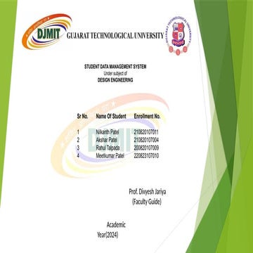 Comprehensive Student Data Management System for Educational ...