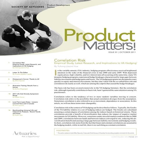 Product Matters 2011 Iss81