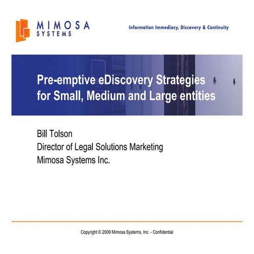 Proactive Archiving Strategy For Aiim Minn