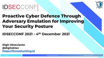 Proactive cyber defence through adversary emulation for improving your securi...