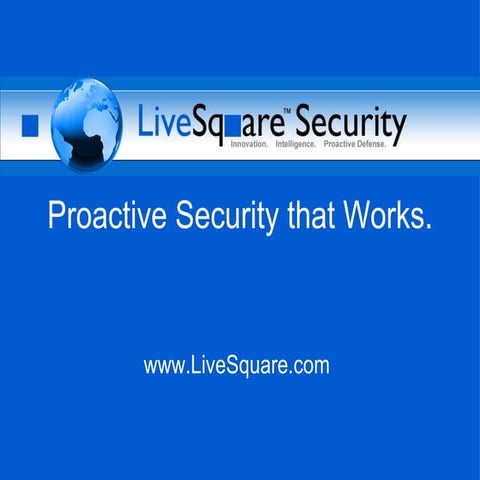 Proactive Security That Works | PPT