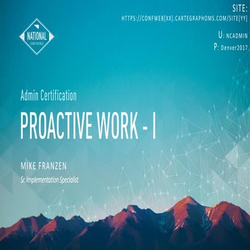 Proactive Work I & II | PDF