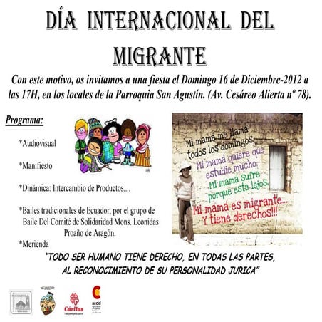 Proaño día del  migrante 2012