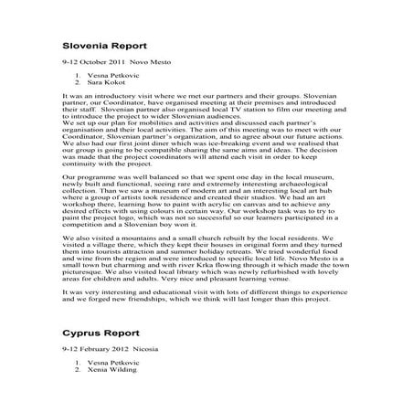 Pro Art & Co reports