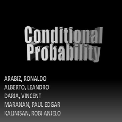 conditional probabilty