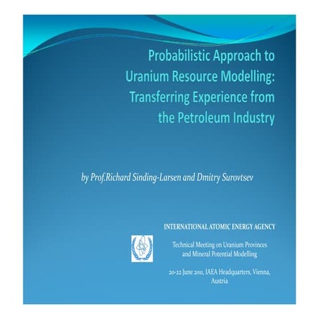 Probabilistic Approach To U Resource Modelling | PPT