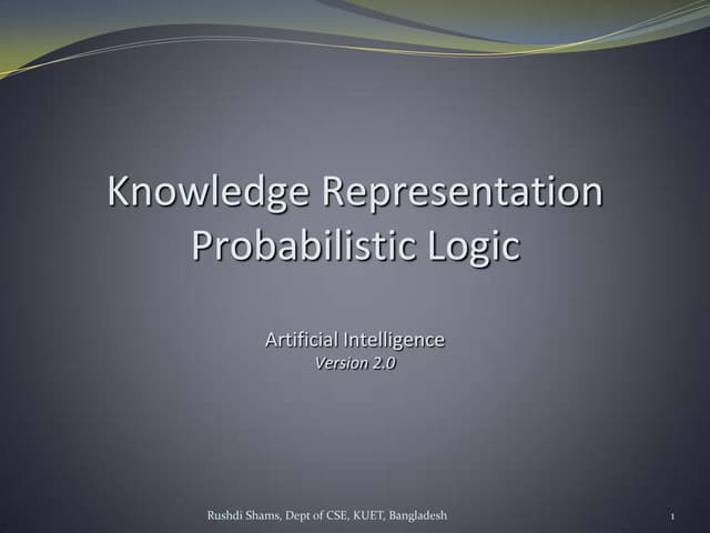 Probabilistic logic
