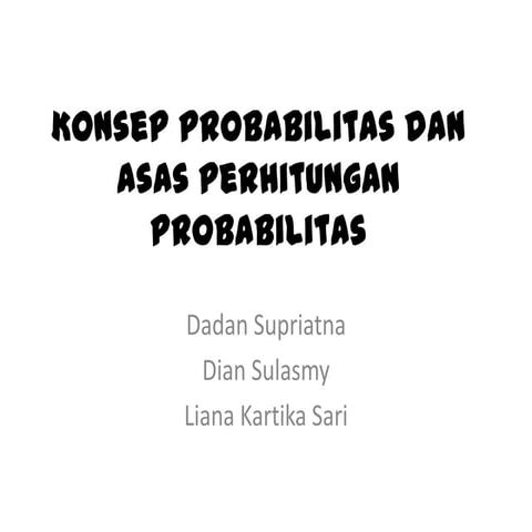 Probabilitas.