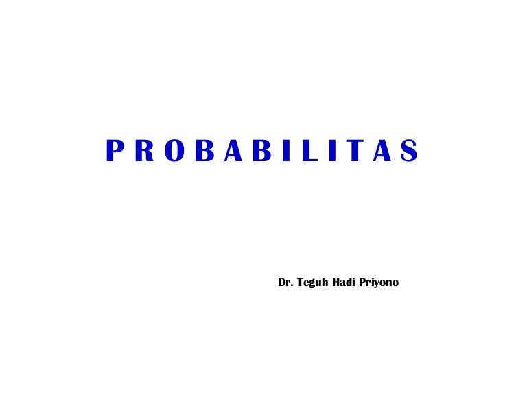 Probabilitas Statistik Ekonomi Ii