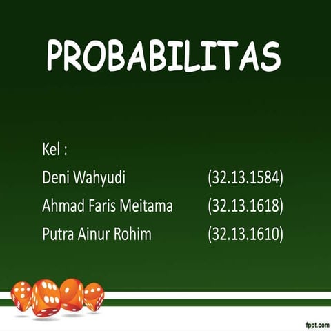 Probabilitas - Statistik 2