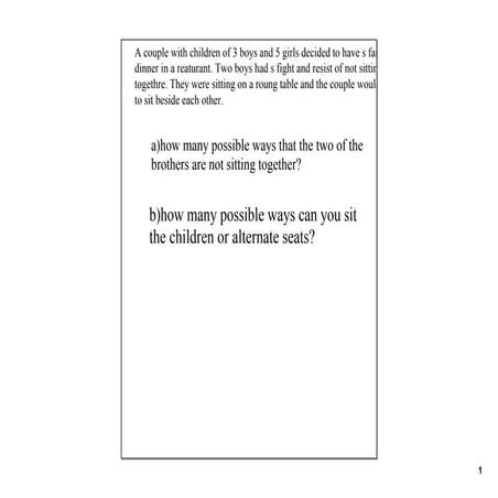 Probability 1...Final