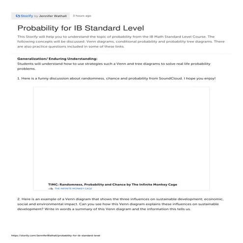 Probability for-ib-standard-level