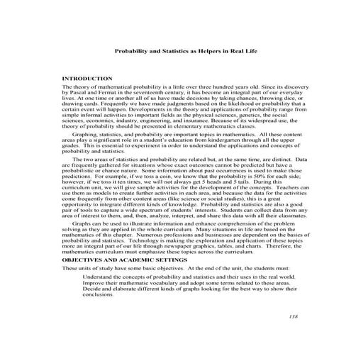 Probability and statistics as helpers in real life