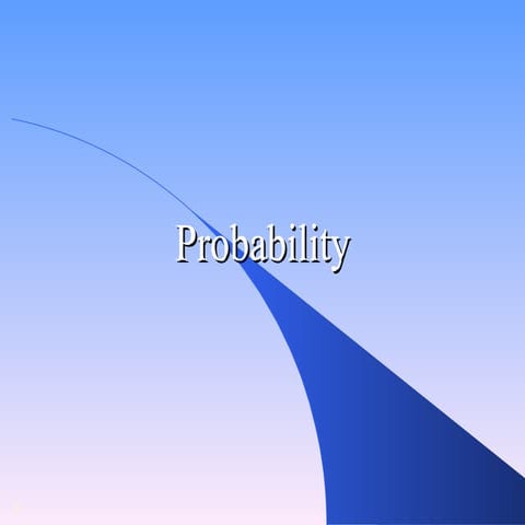 Probability   Arunesh Chand Mankotia 2005