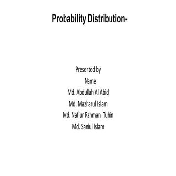 Probability distribution