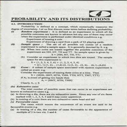 Probability distribution notes by Dr D K Madan and Dr Amit Manocha | PDF