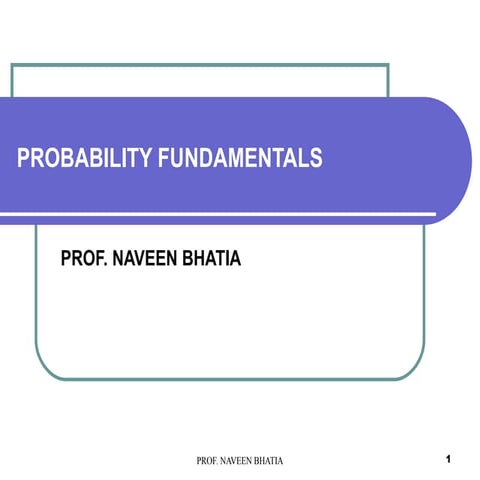 Probability Fundas
