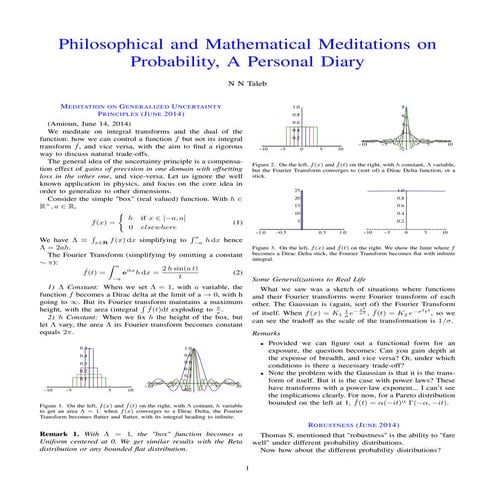 Probability meditations