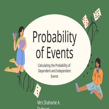Probability of Events Education Presentation in Green Cream Blue Nostalgic Handdrawn Style.pptx