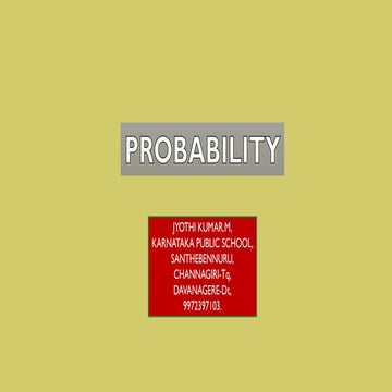 Probabilty ppt by jk