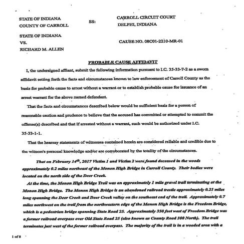 State of Indiana v/ Richard Allen | PDF