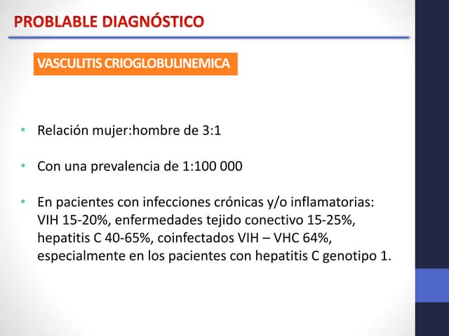 vasculitis crioglobuinemica