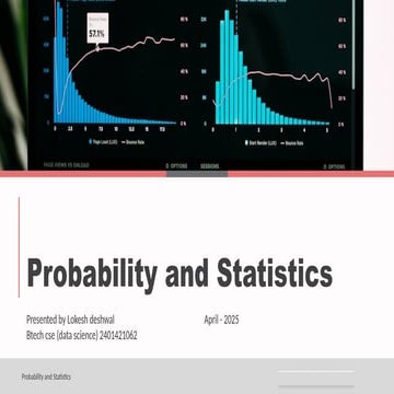 Probablity and statistics.pptx of btech cse data science
