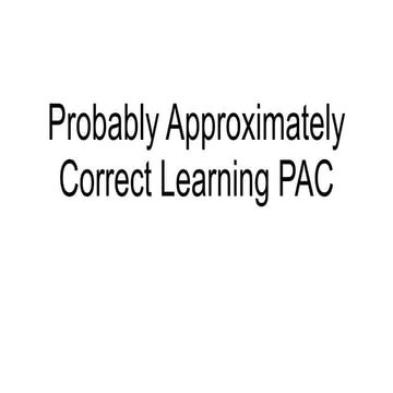 PAC Learning | PDF