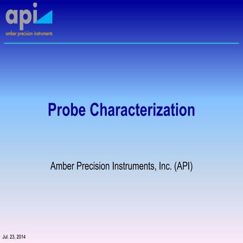 Probe characterization v5 web