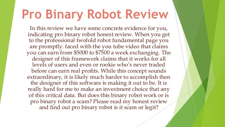 Binary options trading software scams