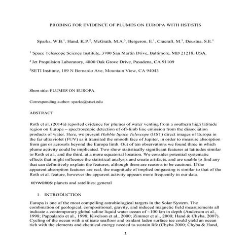 PROBING FOR EVIDENCE OF PLUMES ON EUROPA WITH HST/STIS