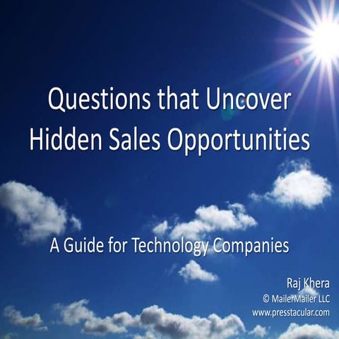 Questions That Uncover Hidden Sales Opportunities