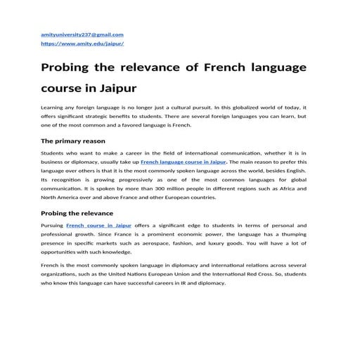 Probing the relevance of French language course in Jaipur.docx